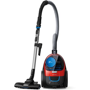 Aspirator fara sac Philips PowerPro Compact FC9330/09, 650 W, PowerCyclone 5, Perii TriActive, Rosu