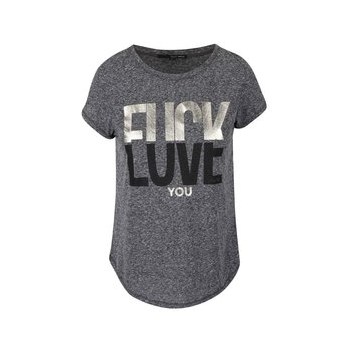 Tricou gri TALLY WEiJL Westin cu mesaj