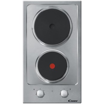 Plita incorporabila Candy CDE32/1X, Electric, 2 zone de gatit, 29 cm, Inox