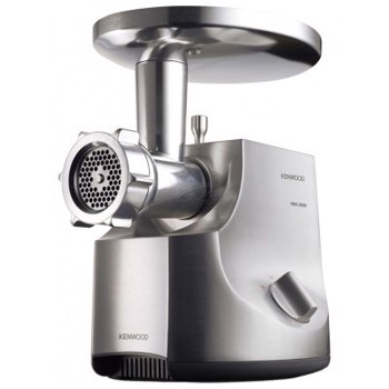 Masina de tocat carne Excel Pro 2000 Kenwood MG 700 2000 W, 3 kg/min, Accesoriu pentru carnati, Accesoriu pentru kebbe, Functie reverse, Negru/Argintiu