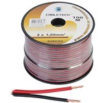 Cablu difuzor cupru 2x1.00mm rosu/negru 100m