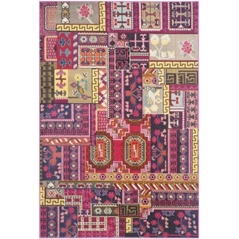 Covor Patchwork Cato, Roz/Multicolor, 155x231