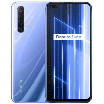 Smartphone Realme X50 5G Edition, Ecran 120 Hz, Octa Core, 128GB, 6GB RAM, Dual SIM, 5G, 6-Camere, Ice Silver
