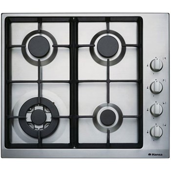 Plita incorporabila Hansa BHGI62138 Gaz 4 Arzatoare Wok Aprindere electrica Inox bhgi62138