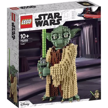 LEGO 75255 Star Wars Yoda Construction Set, Collectable Model with Display Stand, The Attack of the Clones Collection
