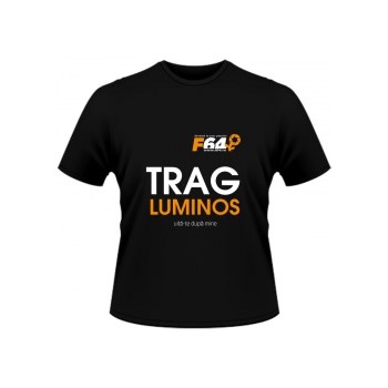 Tricou Trag Luminos Negru - XL