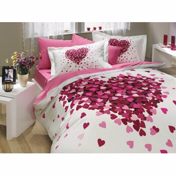 Lenjerie de pat dubla 200x220 cm, Hobby, 113HBY2238, Multicolor