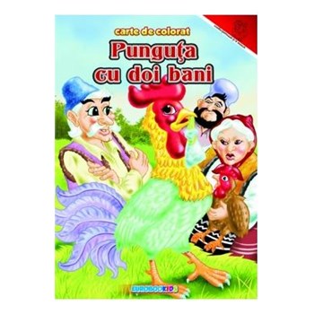Punguta cu doi bani - Carte de colorat A4