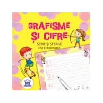 Grafisme si cifre. Scrie si sterge - fise refolosibile
