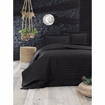 Cuvertura, EnLora Home, bumbac/poliester, 240 x 220 cm, 162ELR9496, Negru