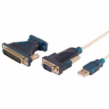 Adaptor Logilink USB 2.0 la Serial 9+25 Pin UA0042A