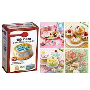 Set de 100 de piese pentru decorarea torturilor si prajiturilor