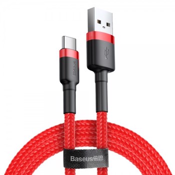 Cablu Date Baseus Cafule Usb - Type C 2 M Rosu Negru Rosu - Catklf-c09