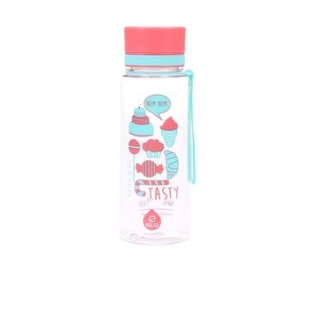 Recipient din plastic EQUA cu imprimeu (600 ml)