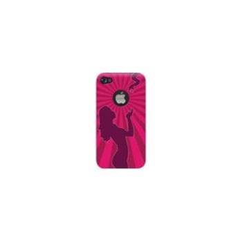 Husa Blautel BLTCPTEV4 protectie spate iPhone 4/4S (Rosu)
