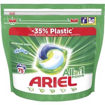 Detergent capsule ARIEL All in One PODS Mountain Spring, 75 spalari