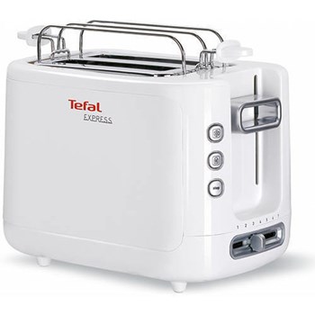 Prajitor de paine Tefal Express TT3601, 850 W, 2 felii, Alb