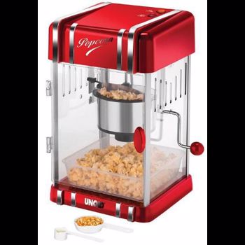 Masina pentru popcorn Unold 300 W Usa cu inchidere magnetica Rosu u48535
