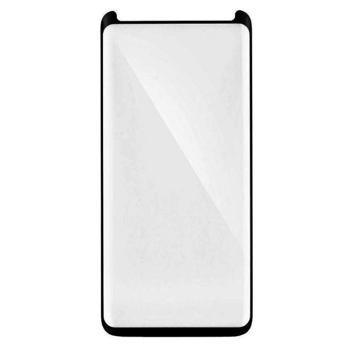 Folie Protectie Sticla Temperata Devia 3D Case Friendly DV3DCFG965BK pentru Samsung Galaxy S9 Plus G965 (Transparent/Negru)