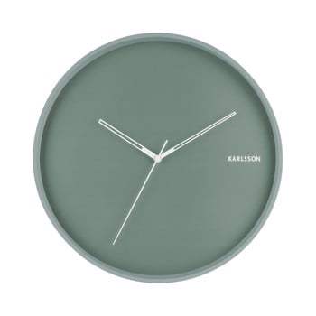 Ceas de perete Karlsson Hue, ø 40 cm, verde