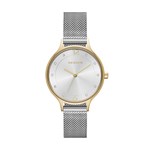 Skagen Ceas argintiu cu auriu Anita