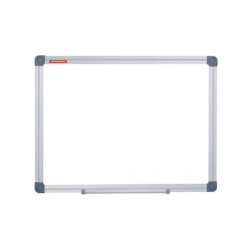 Tabla magnetica Whiteboard prezentari, 120x90 cm, rama aluminiu, fixare perete