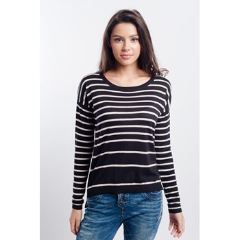 Pulover casual dama s.Oliver negru-crem