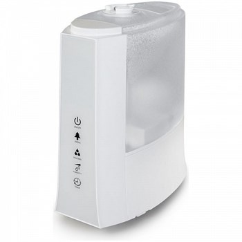 Umidificator ultrasonic cu ionizare Topcom LF-4720, abur rece, tehnologie ultrasonica, ionizator incorporat, telecomanda, temporizator, alb