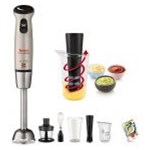 Mixer vertical TEFAL Infiny Force HB866A, 0.8l, 700W, 20 trepte viteza, argintiu