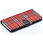 Tellur Husa protectie de tip Book Textil Black - Red pentru Galaxy S6 Edge