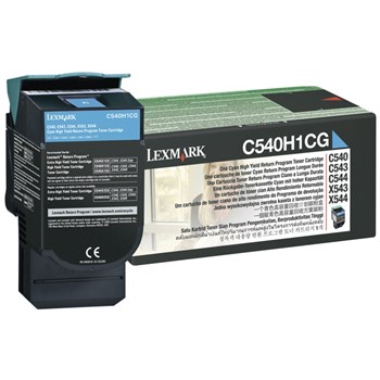 Toner, cyan, LEXMARK C540H1CG