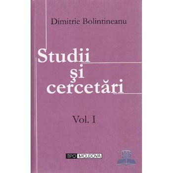 Studii si cercetari 1+2 - Dimitrie Bolintineanu 978-973-8900-85-1