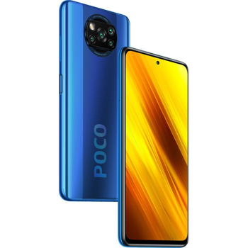 Smartphone Xiaomi Poco X3 NFC, Display 120Hz, Snapdragon 732G, 64GB, 6GB RAM, Dual SIM, 4G, NFC, 5-Camere, Fast Charging 33W, Baterie 5160 mAh, Android 10, Cobalt Blue