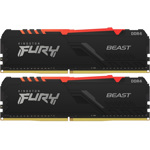 Memorie Kingston FURY Beast RGB, 32GB DDR4, 3600MHz CL18, Dual Channel Kit