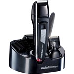 Kit de ingrijire faciala Babyliss E824E, Acumulator, Accesorii fata/corp, Negru