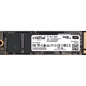 SSD Crucial P1 500GB PCI Express 3.0 x4 M.2 2280 CT500P1SSD8