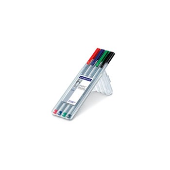 Fineliner Staedtler Triplus 0.3mm 4 culori / set Staedtler ST334SB4