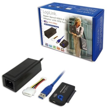 Adaptor LogiLink AU0009 USB 3.0 la SATA, Negru