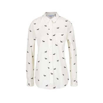 Camasa crem Tom Joule Lucie Print cu model