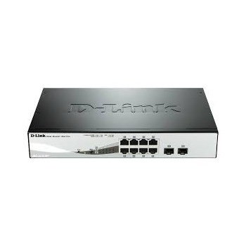 Switch D-Link DGS-1210-08P, 6 porturi 10/100/1000 Gigabit PoE, 2 porturi combo