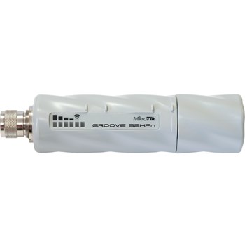 Acess Point Wireless MikroTik GrooveA 52HPn 2.4GHz 5GHz 6dBi CPE Exterior - Antena inclusa mt rbgroovea-52hpn