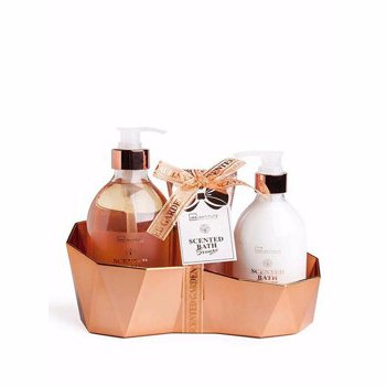 Set cadou IDC Institute Scented Bronze (Gel de dus, 500 ml + Lotiune de corp, 300 ml + Scrub pentru corp, 100 ml)