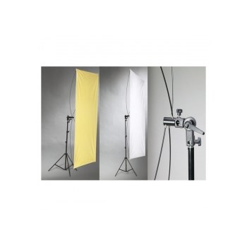 Kast blenda reflexie Silver/Gold, 90x180cm, cu suport si stativ