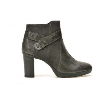 Botine GEOX negre, D746Aa, din piele naturala