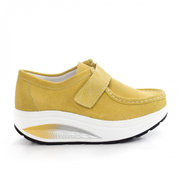 Pantofi Piele Visva galbeni -rl