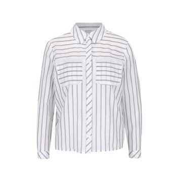 Camasa gri cu crem Miss Selfridge Petites