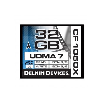 Delkin CF 32GB 1050X Cinema - card memorie UDMA 7