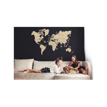Puzzle din lemn Wooden.City - World Map L, 31 piese (Wooden-City-WM502-8145)