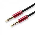 Cablu audio SBOX CAB0108, Jack 3.5mm, 1.5m, Rosu