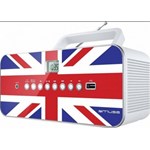 Radio CD portabil MUSE M-28 UK, FM, USB, alb